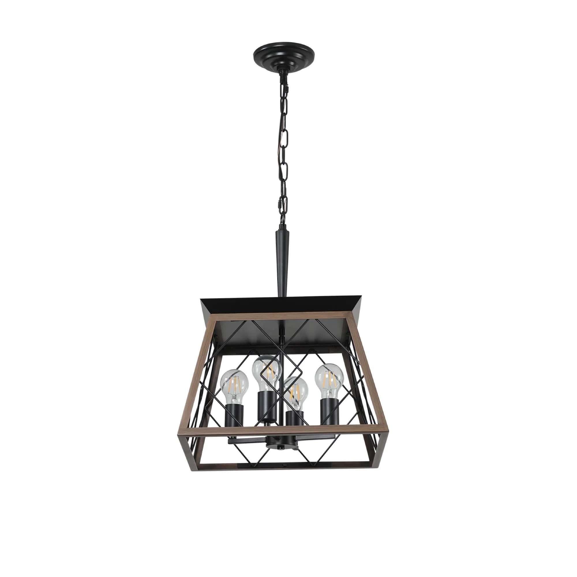 4-Light Vintage Farmhouse Pendant Light
