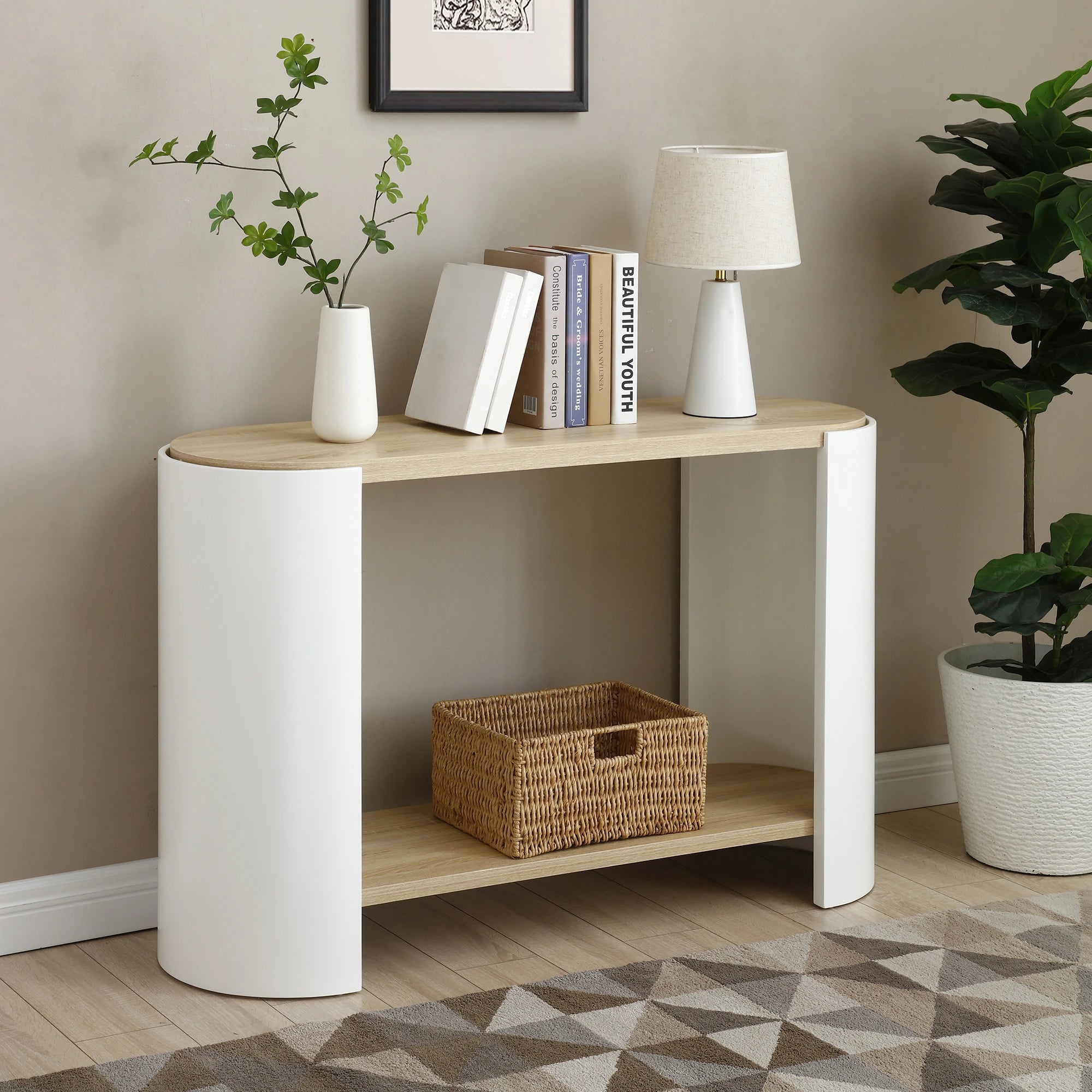 48" Modern Minimalist Console Table