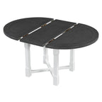 42" 5 Pieces Farmhouse Extendable Dining Table Set Wth 4 Chairs