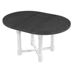 42" 5 Pieces Farmhouse Extendable Dining Table Set Wth 4 Chairs