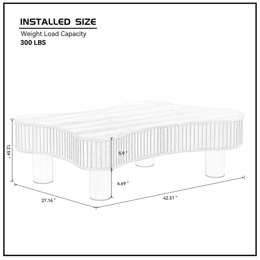 42" Modern Craft Coffee Table