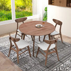 42" Modern Minimalist Round Dining Table Set