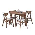 42" Modern Minimalist Round Dining Table Set