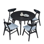 42" Modern Minimalist Round Dining Table Set