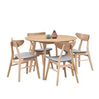 42" Modern Minimalist Round Dining Table Set