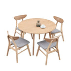 42" Modern Minimalist Round Dining Table Set