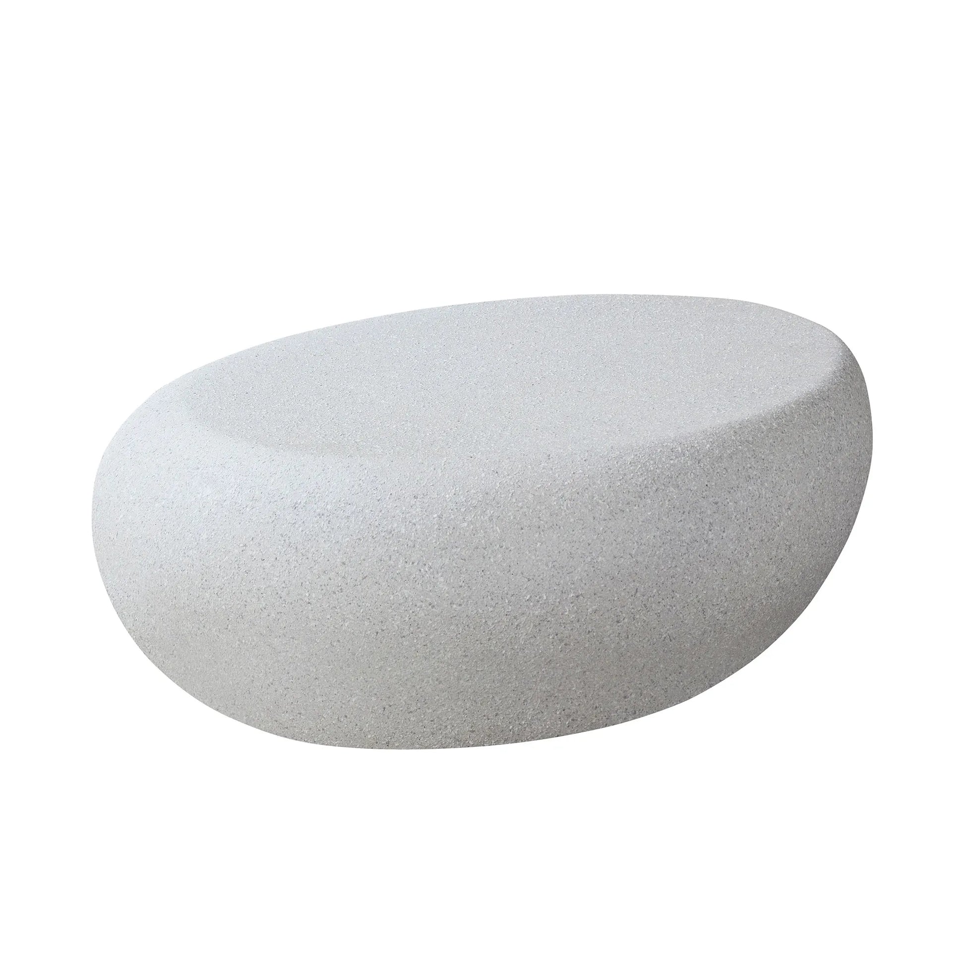 43“ Minimalist Faux Rock Coffee Table, Fiberglass