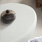 43“ Minimalist Faux Rock Coffee Table, Fiberglass