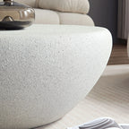 43“ Minimalist Faux Rock Coffee Table, Fiberglass
