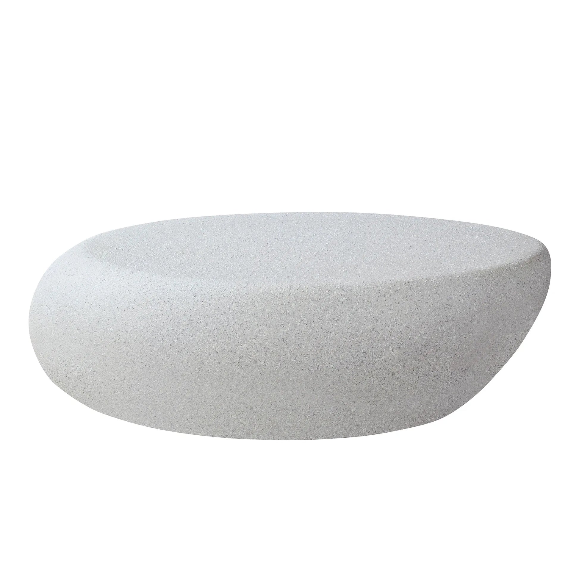 43“ Minimalist Faux Rock Coffee Table, Fiberglass