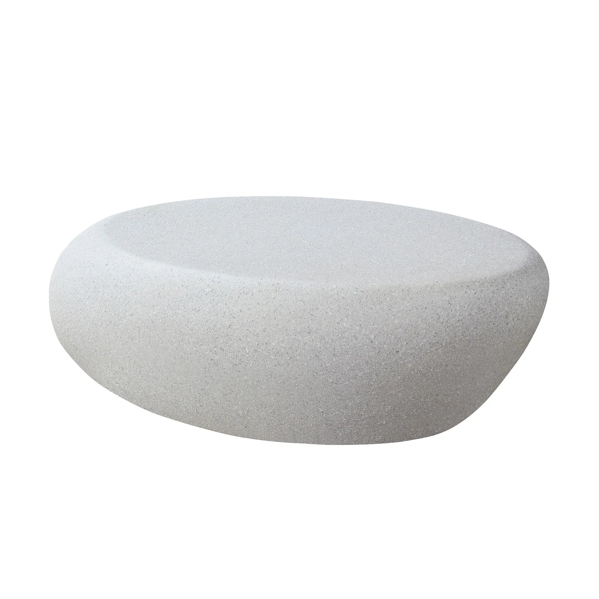 43“ Minimalist Faux Rock Coffee Table, Fiberglass