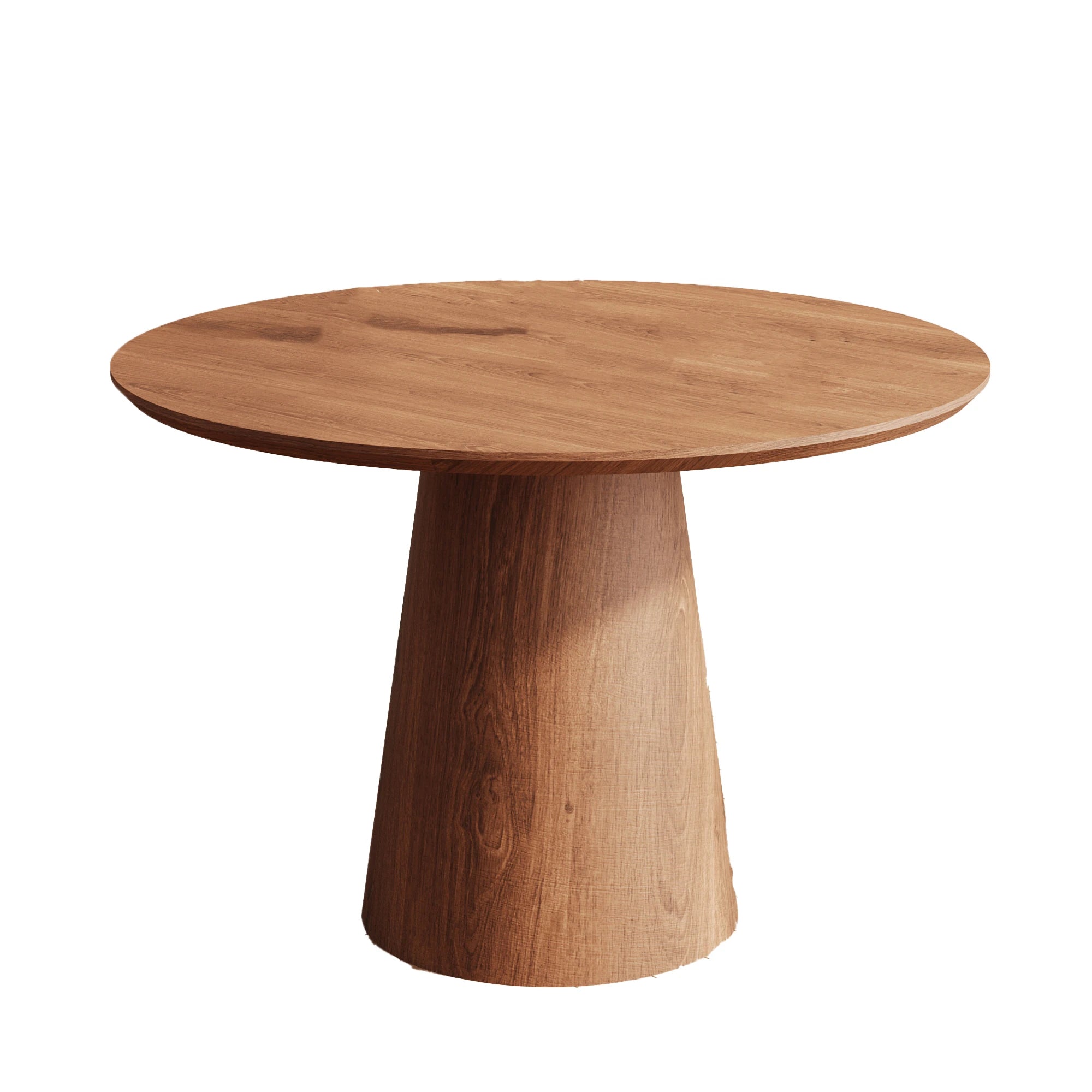 43" Modern Minimalist Wooden Round Dining Table