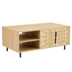 43" Modern Rectangular Coffee Table, With Storage