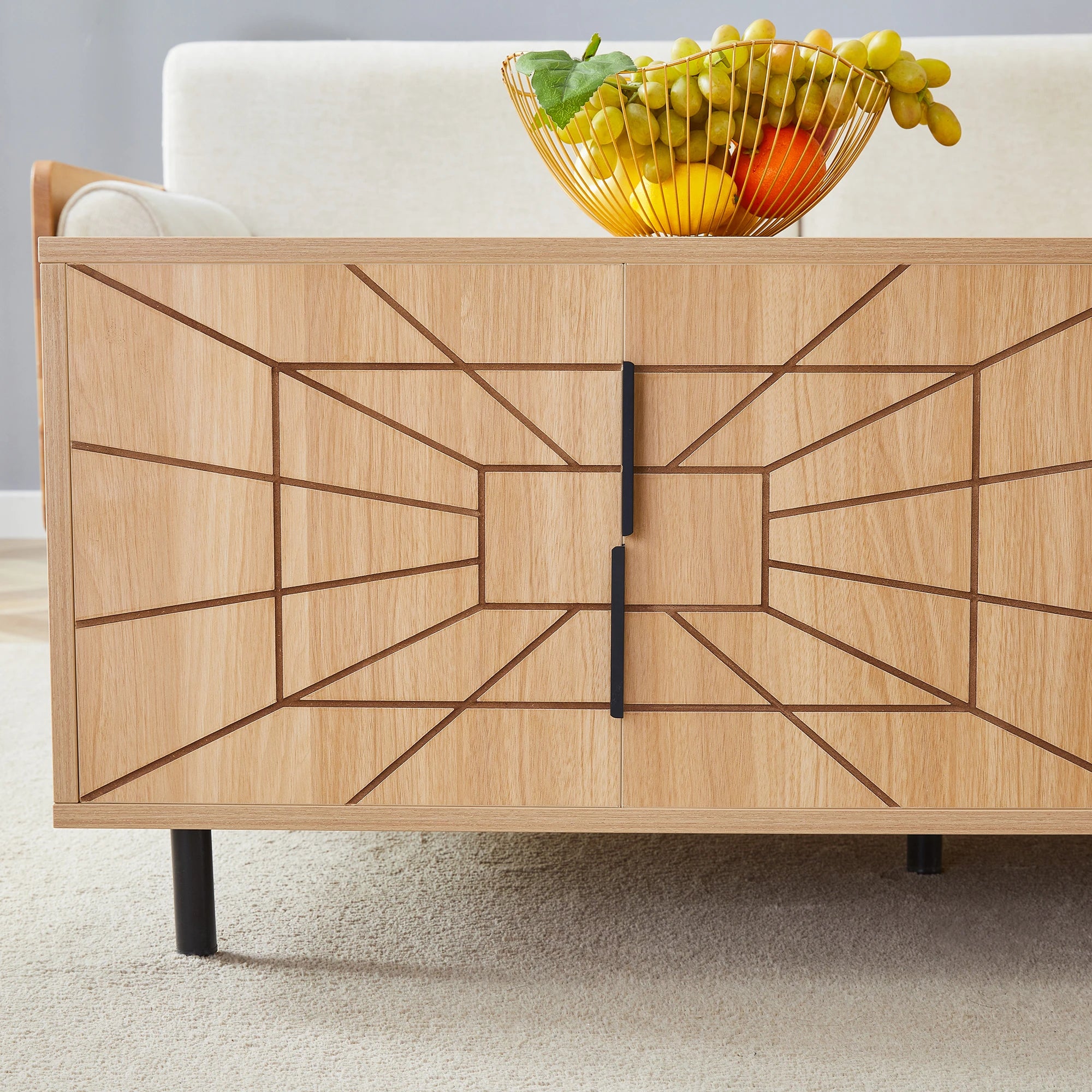 43" Modern Rectangular Coffee Table, With Storage