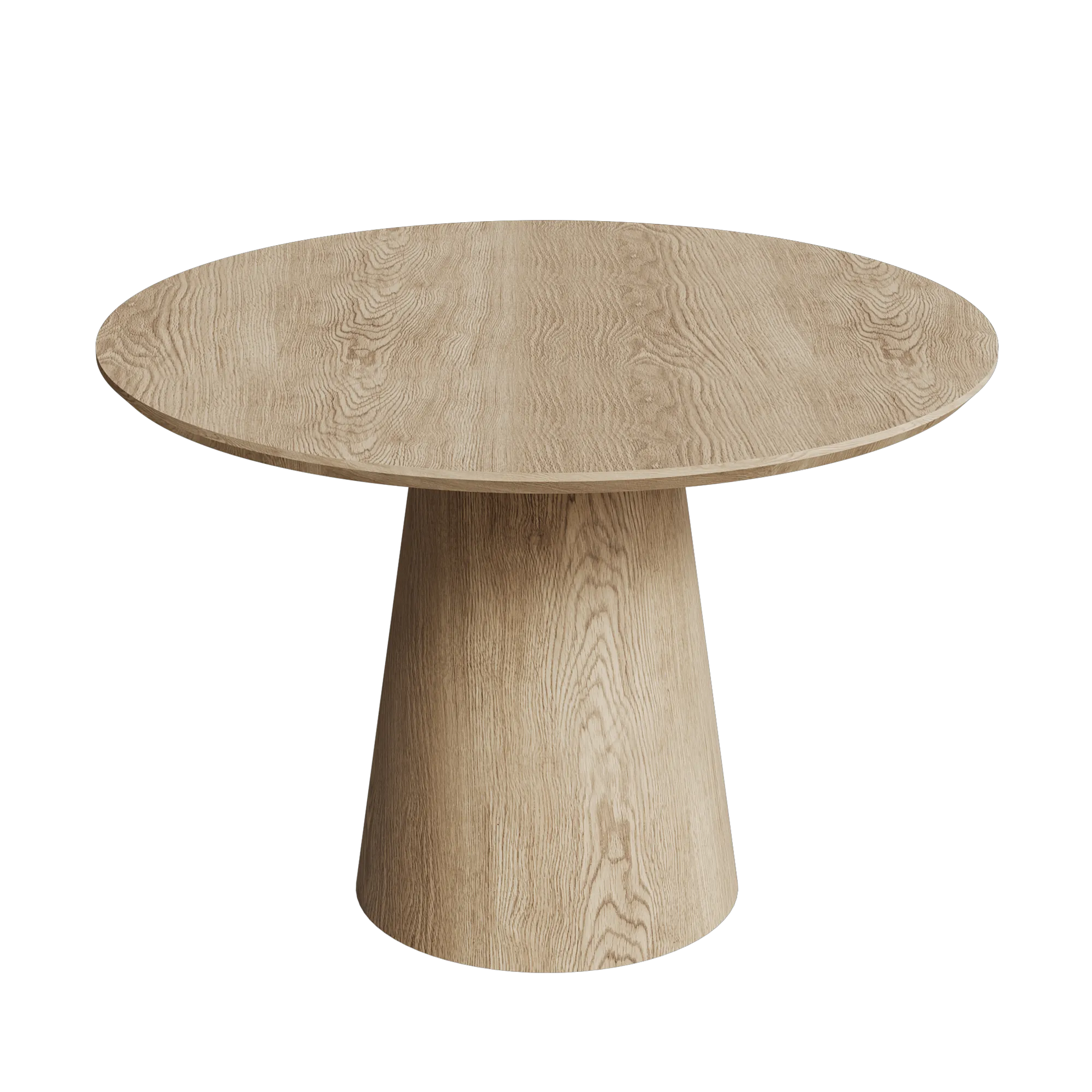 43" Modern Minimalist Wooden Round Dining Table