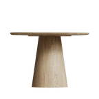 43" Modern Minimalist Wooden Round Dining Table