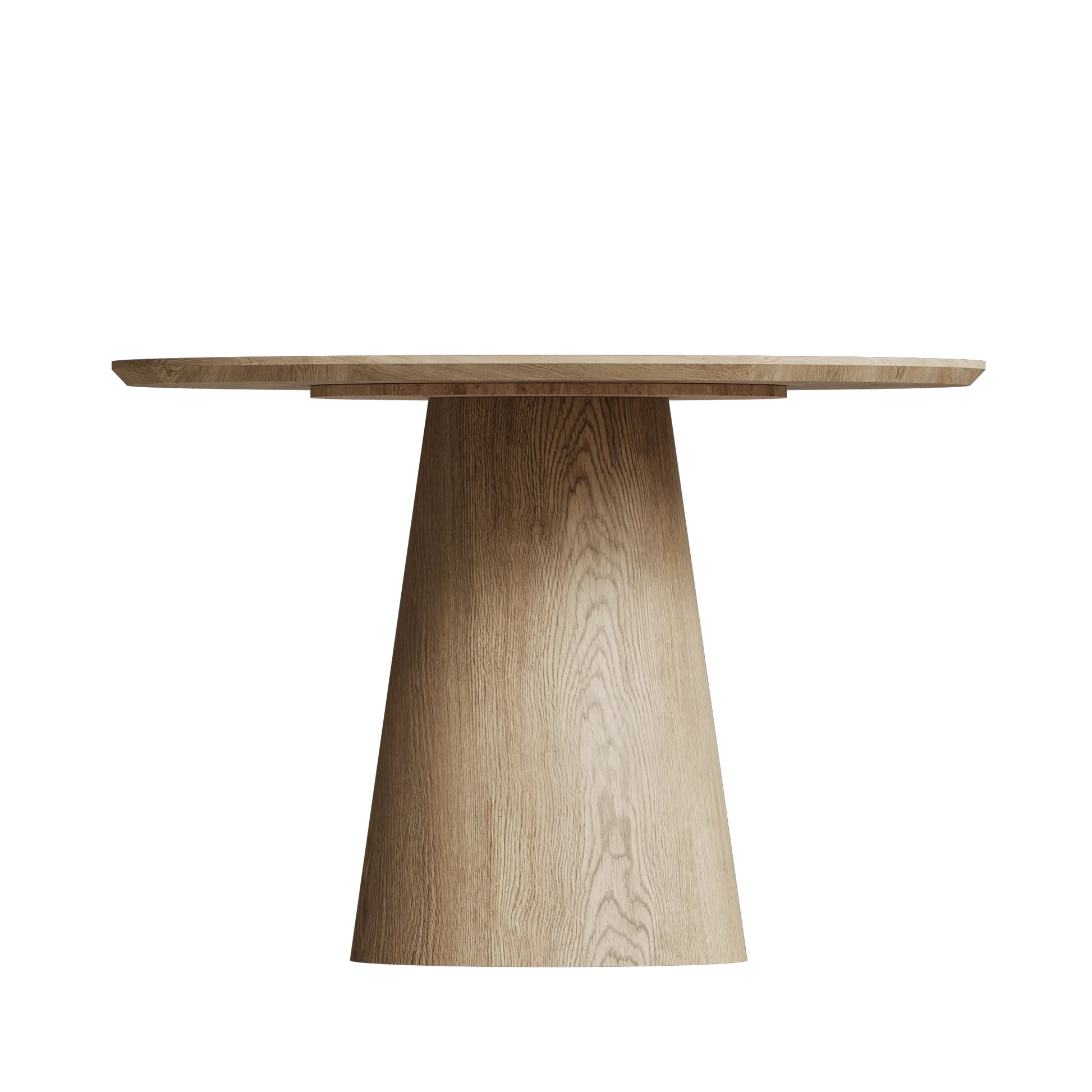 43" Modern Minimalist Wooden Round Dining Table