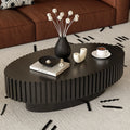 43” Oval Wooden Coffee Table