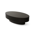43” Oval Wooden Coffee Table