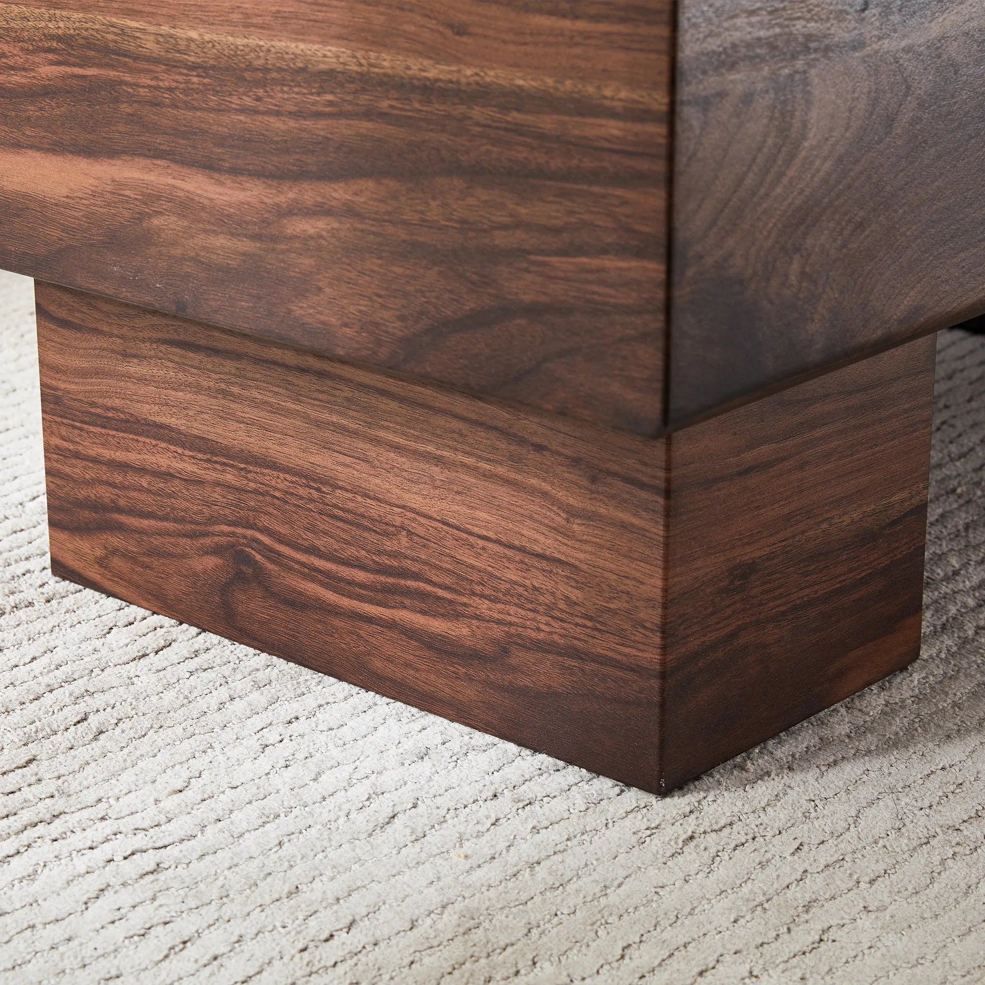 43" Rectangle Mid-Century Modern MDF Coffee Table