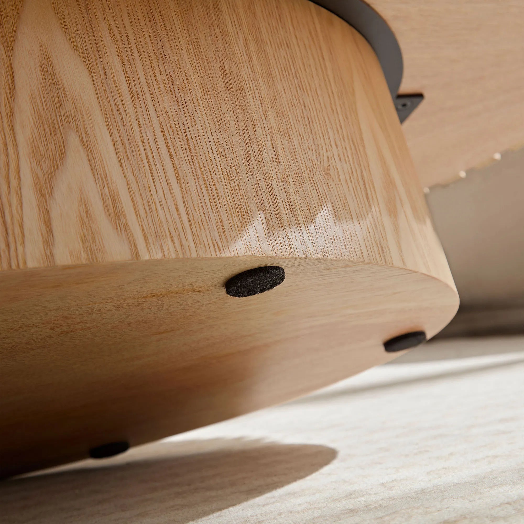44" Modern Oval Drum Coffee Table