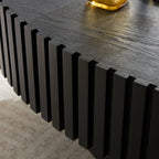 44" Modern Oval Drum Coffee Table