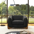 Oversized Comfy Faux Sherpa Teddy Accent Chair