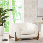Oversized Comfy Faux Sherpa Teddy Accent Chair