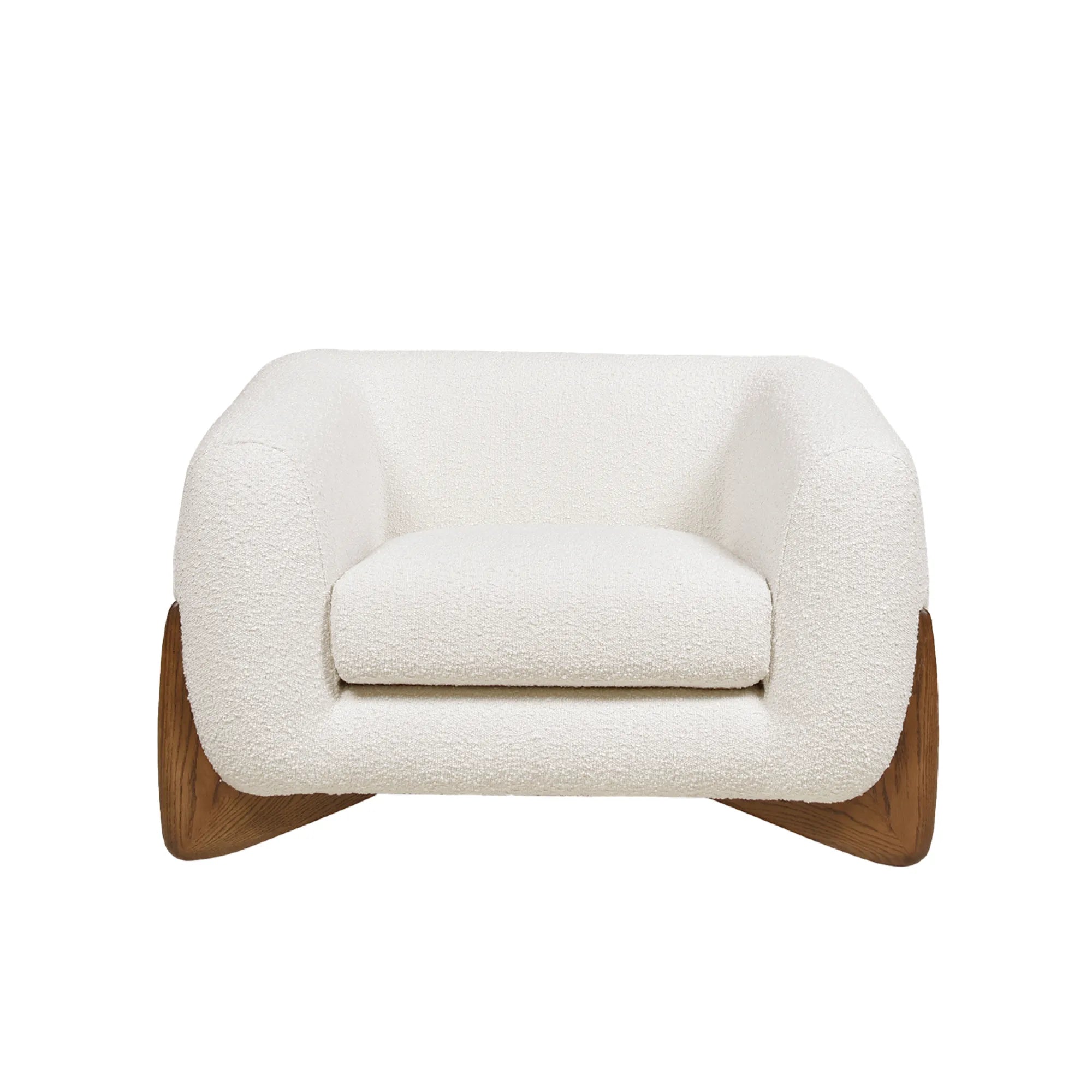 Oversized Comfy Faux Sherpa Teddy Accent Chair
