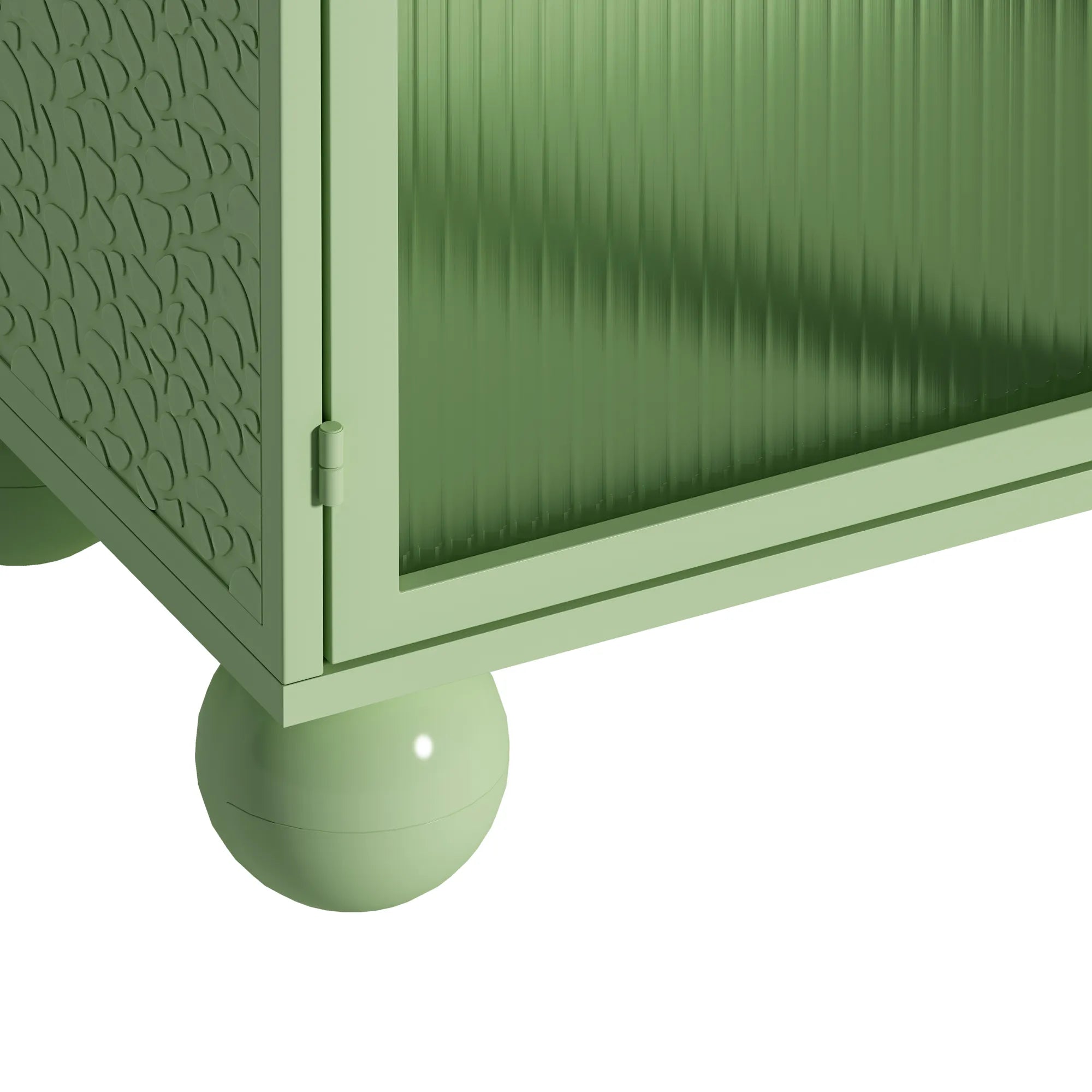 45" Storage Cabinet with Glass Door and Shelves