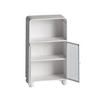 45" Storage Cabinet with Glass Door and Shelves