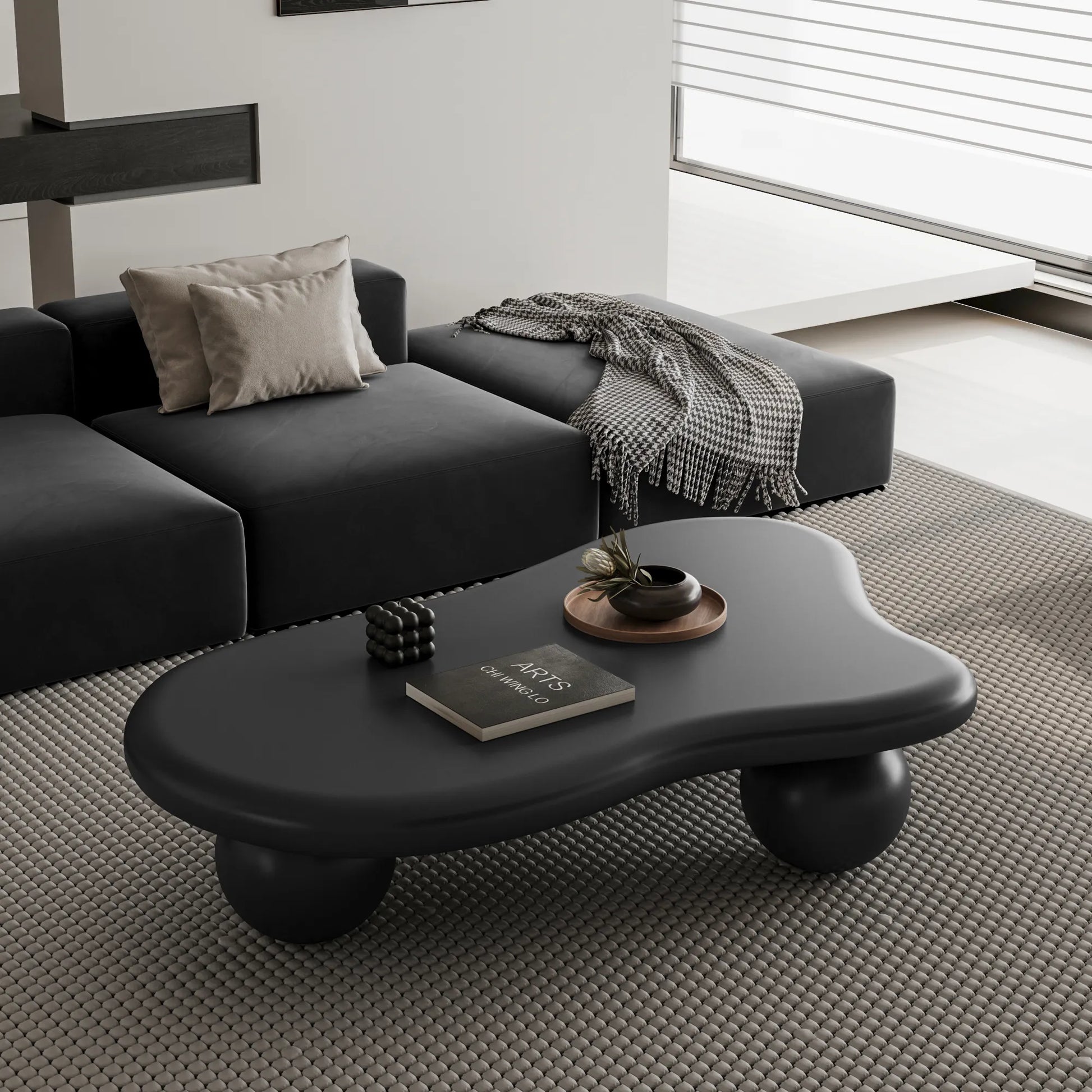 Cloud Coffee Table, With Ball Legs