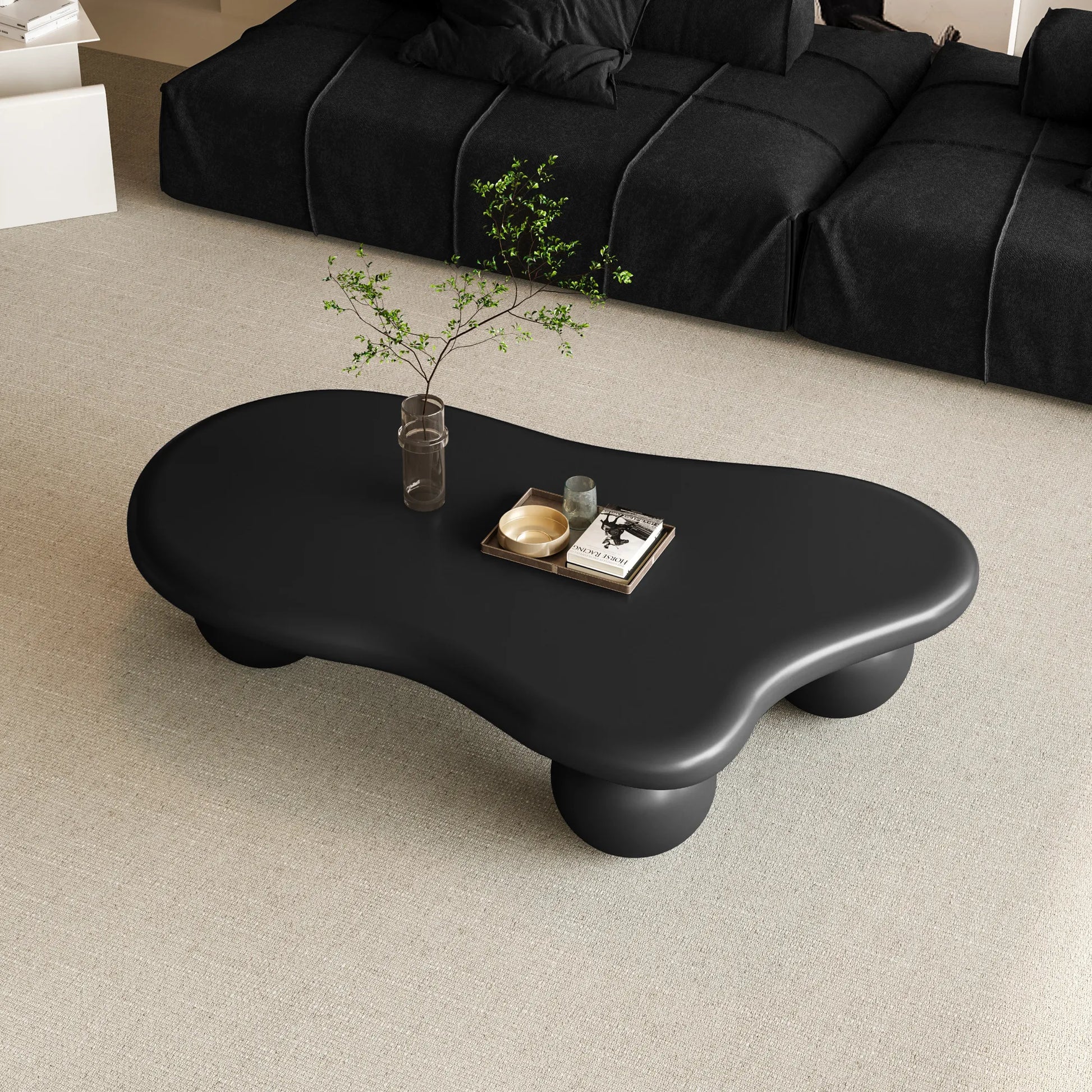 Cloud Coffee Table, With Ball Legs