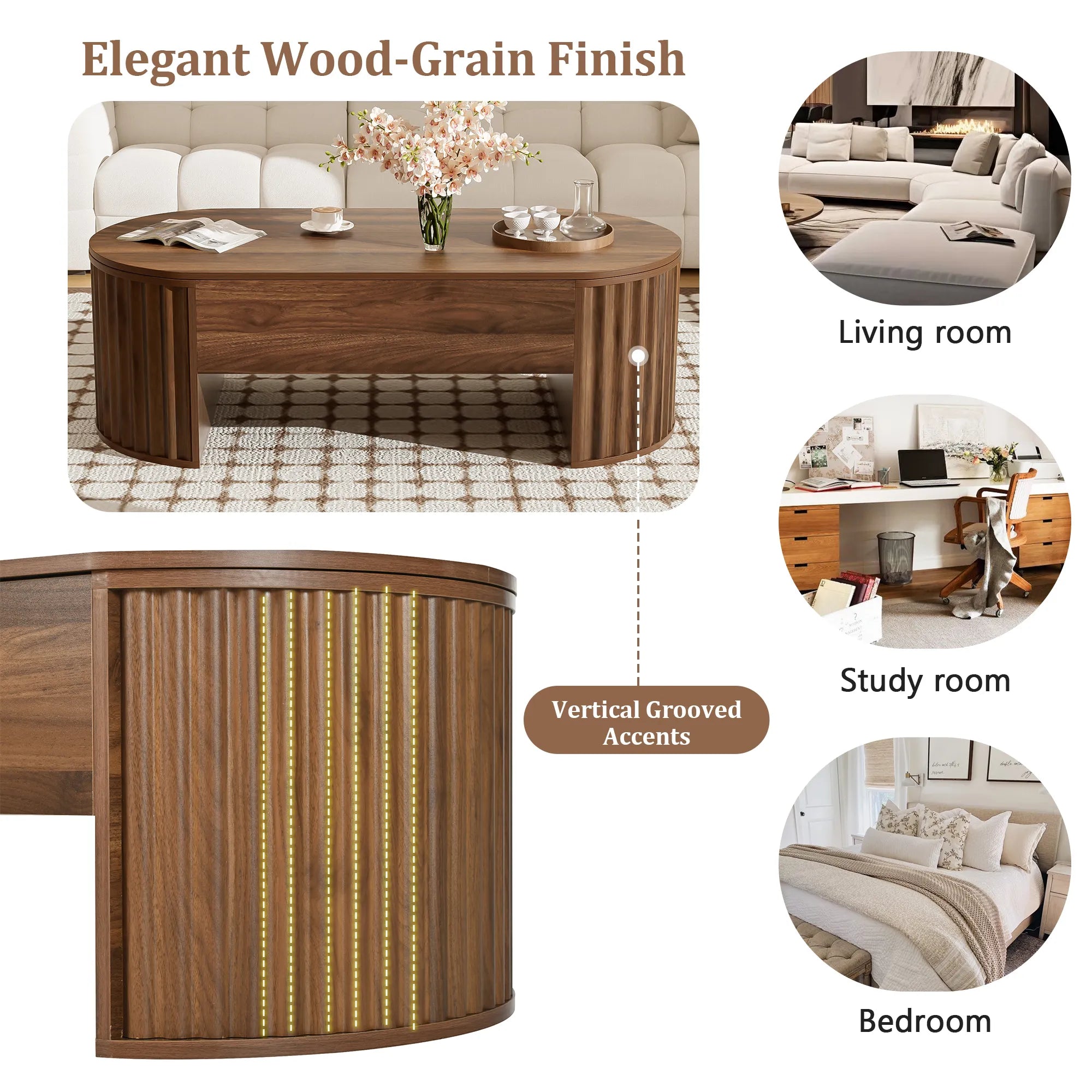 47” Lift-Top Coffee Table with Storage