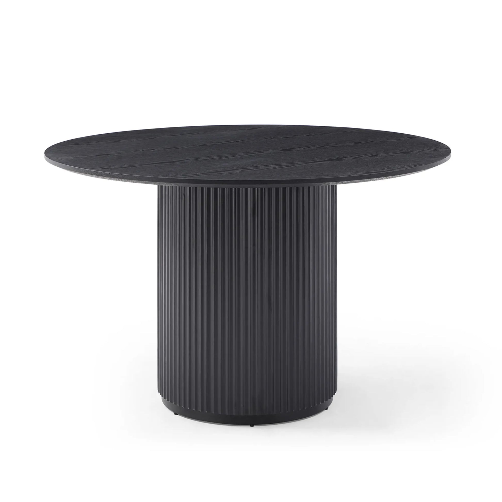 47" Mid-Century Modern Wooden Round Dining Table