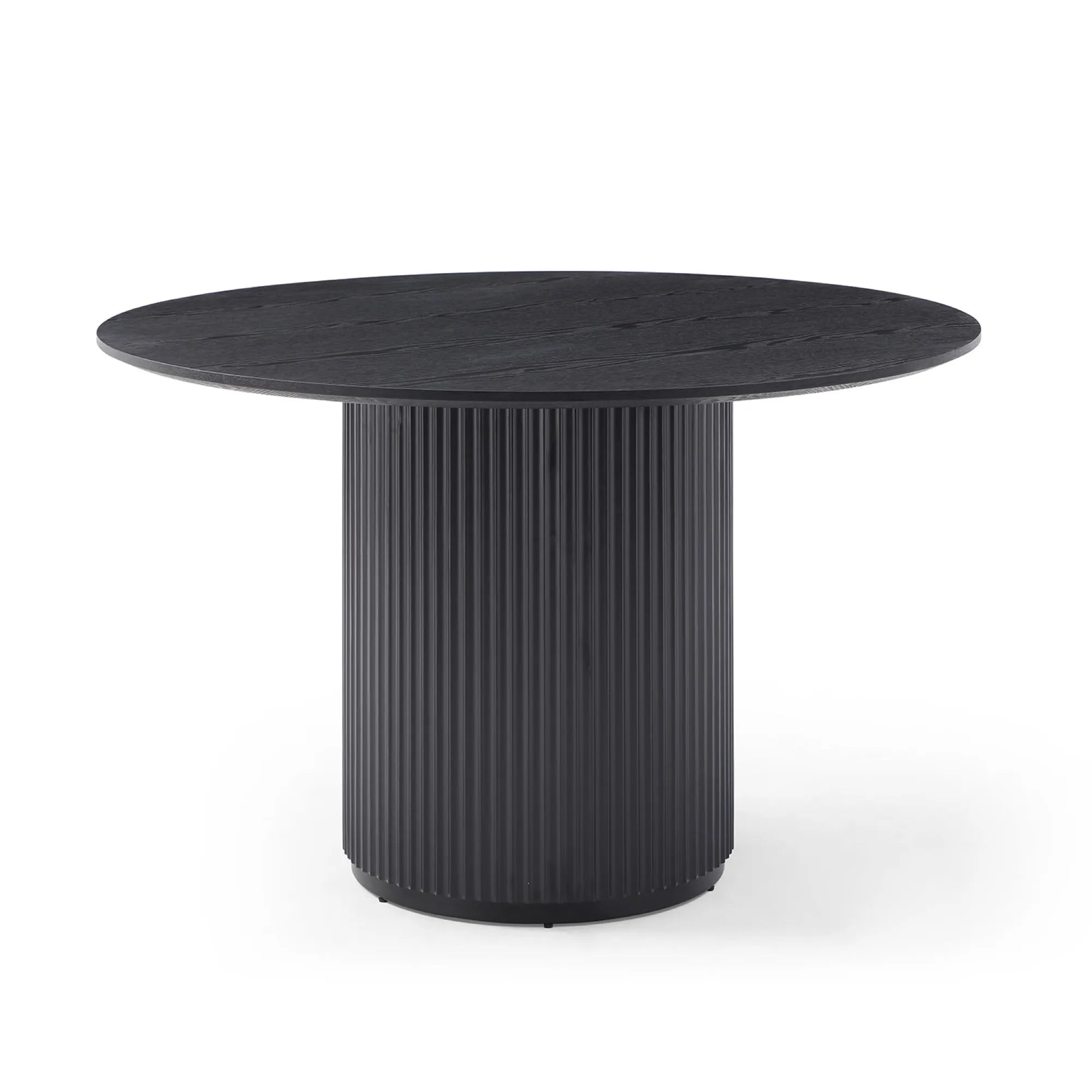 47" Mid-Century Modern Wooden Round Dining Table