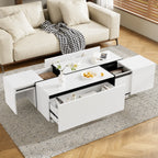47" Modern Coffee Table With Sliding Top Storage
