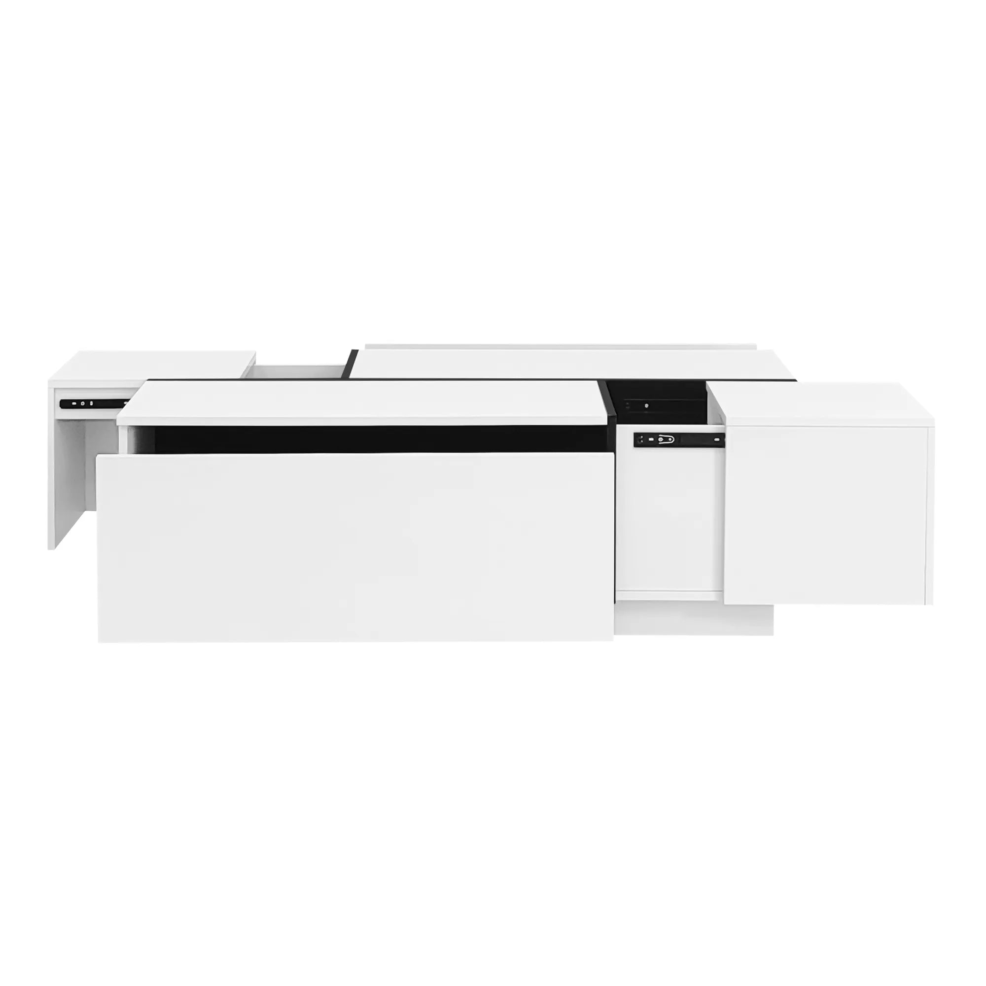 47" Modern Coffee Table With Sliding Top Storage