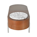 47" Modern Oval Lift Top Coffee Table