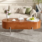 47" Modern Oval Lift Top Coffee Table