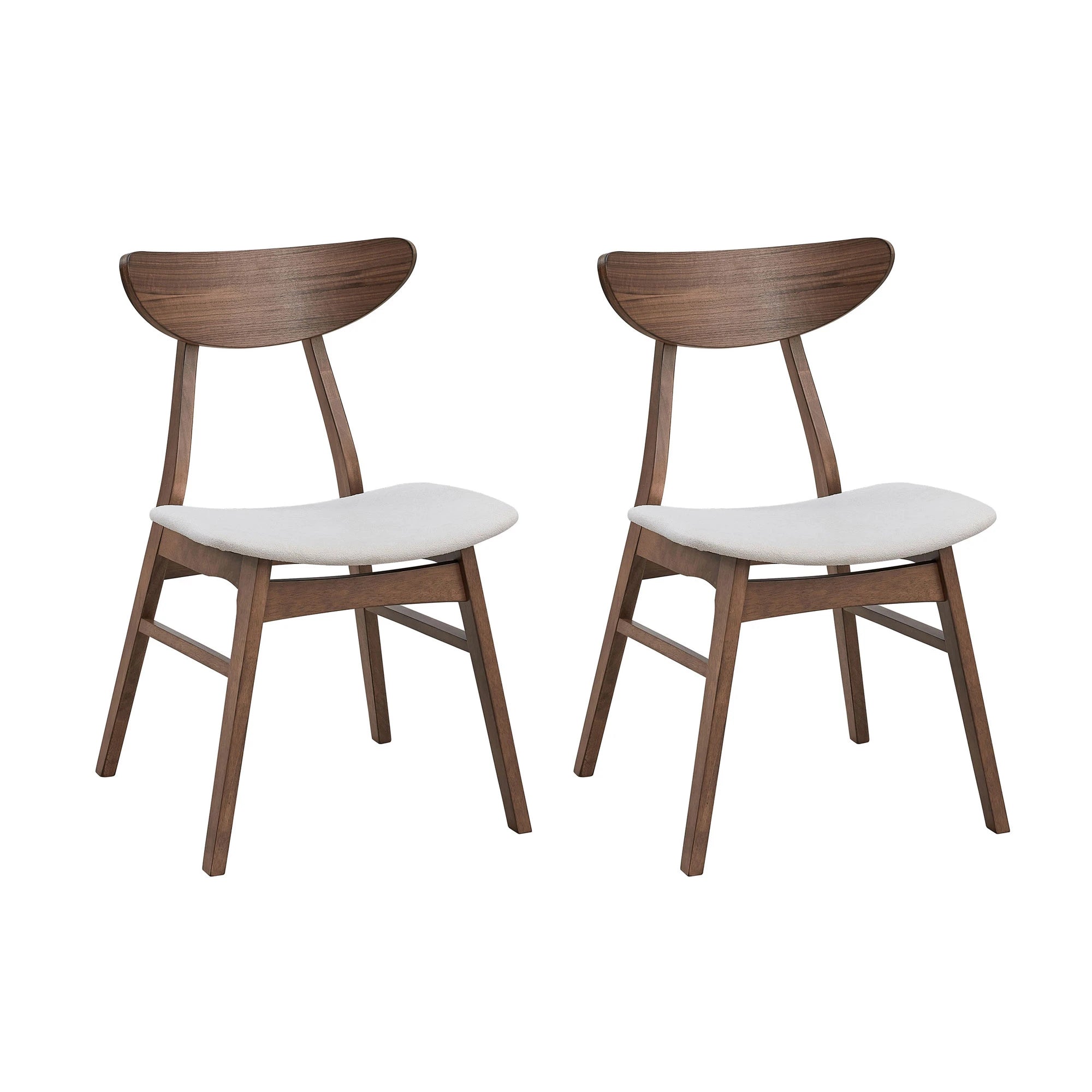 47" Modern Round Dining Table Set With 4 Upholstered Chairs