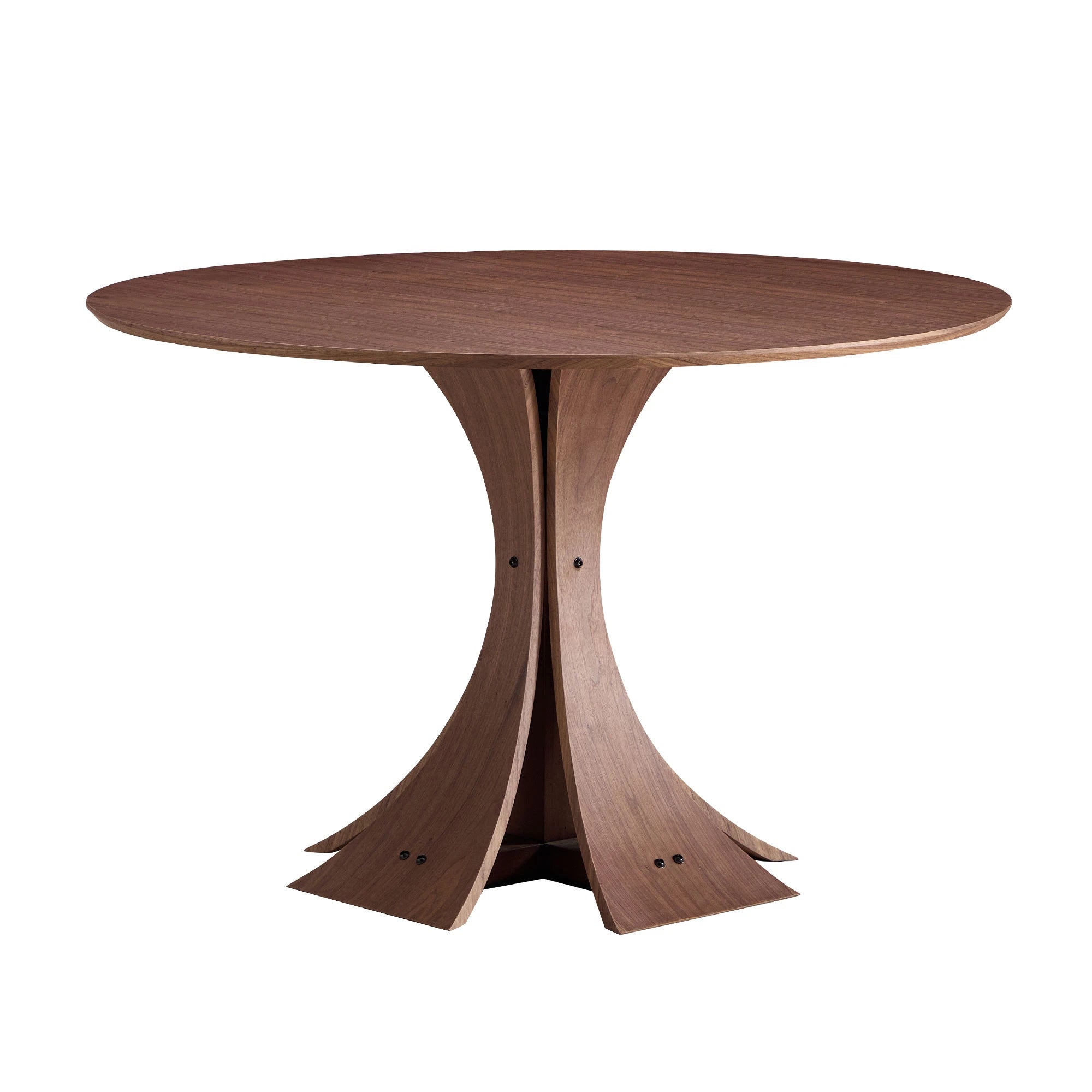 47" Modern Round MDF Dining Table With Stylish Base