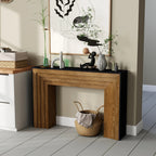 47” Modern Wood Console Table with Two-Tone Finish