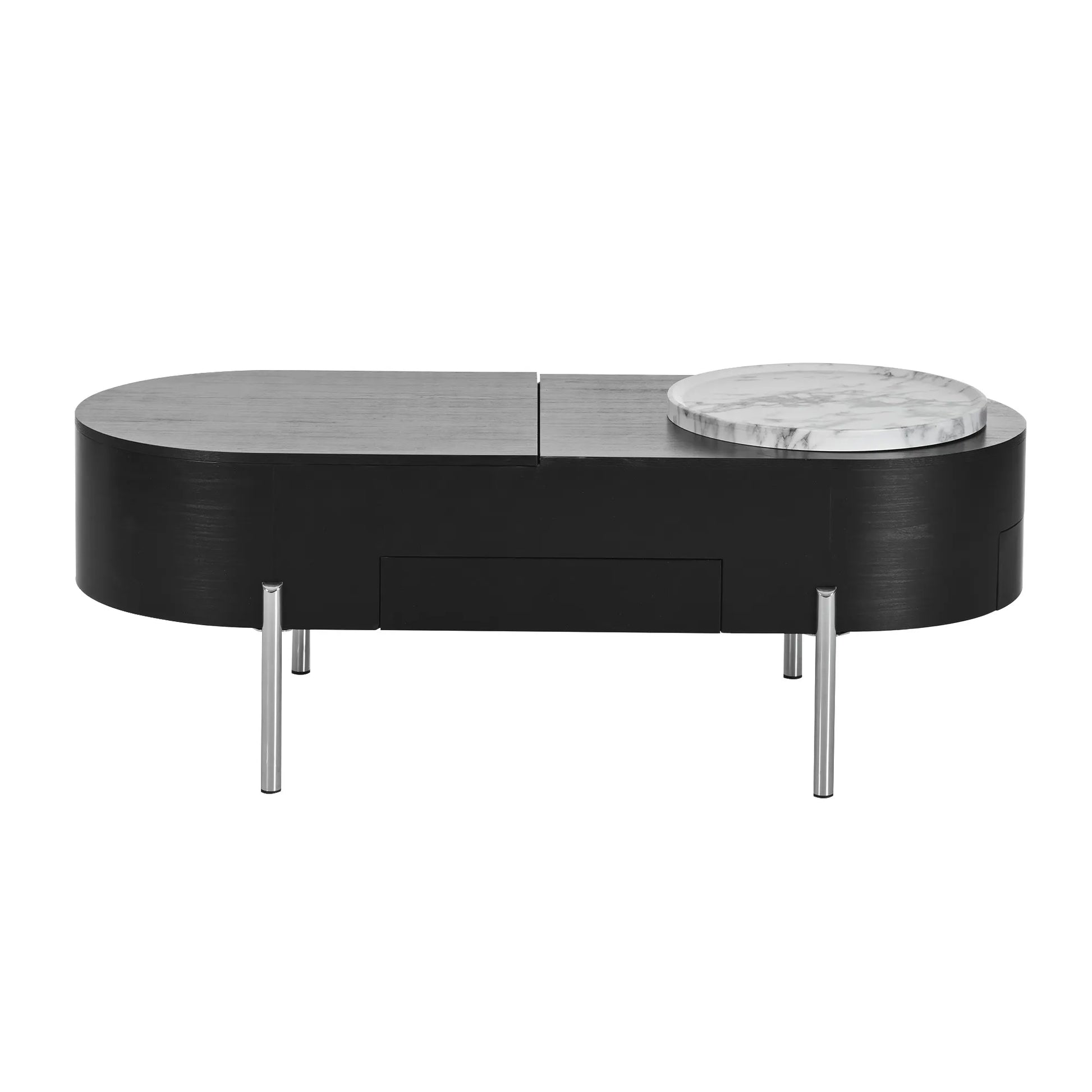47" Modern Oval Lift Top Coffee Table