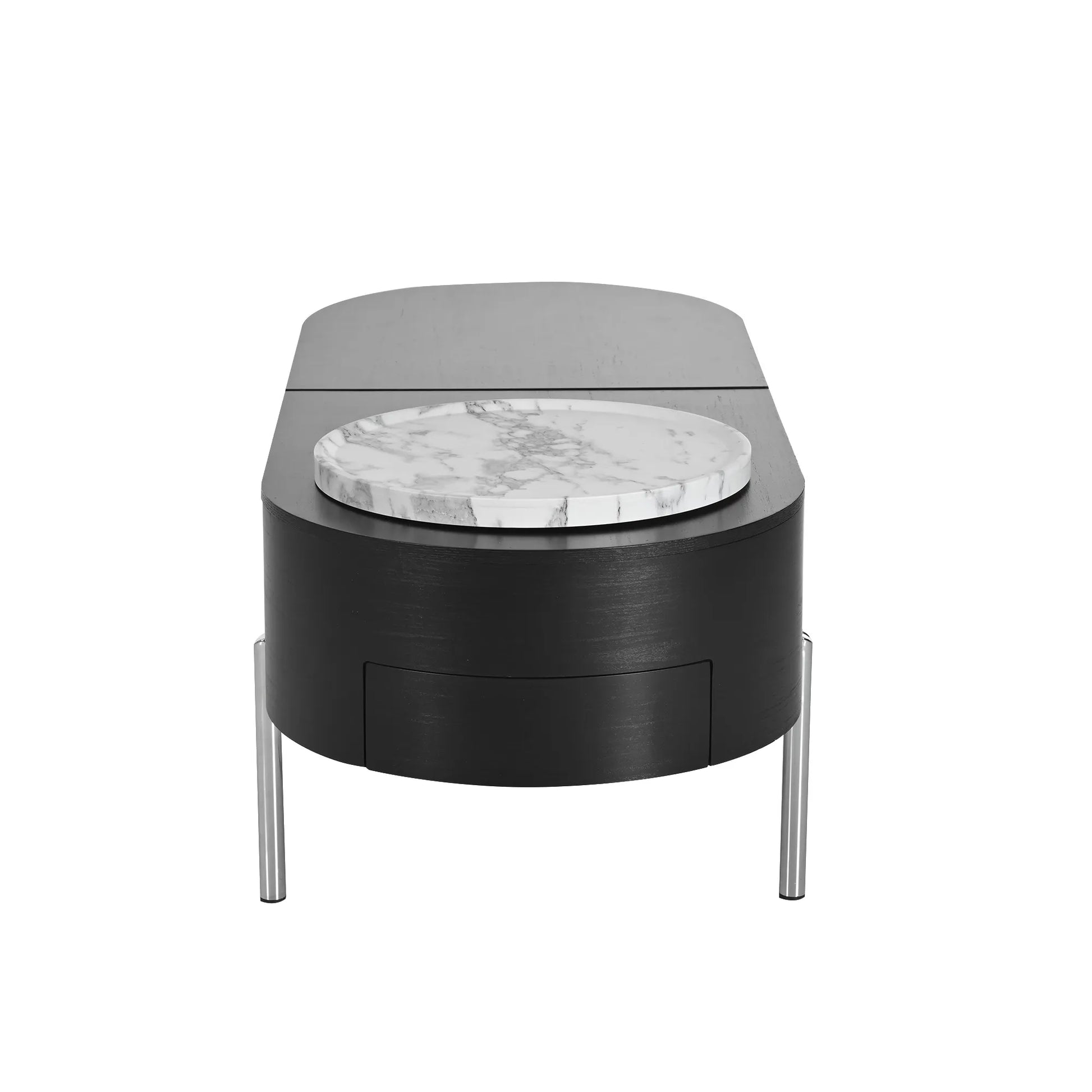 47" Modern Oval Lift Top Coffee Table