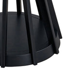 47" Modern Round Dining Table Set With 4 Upholstered Chairs