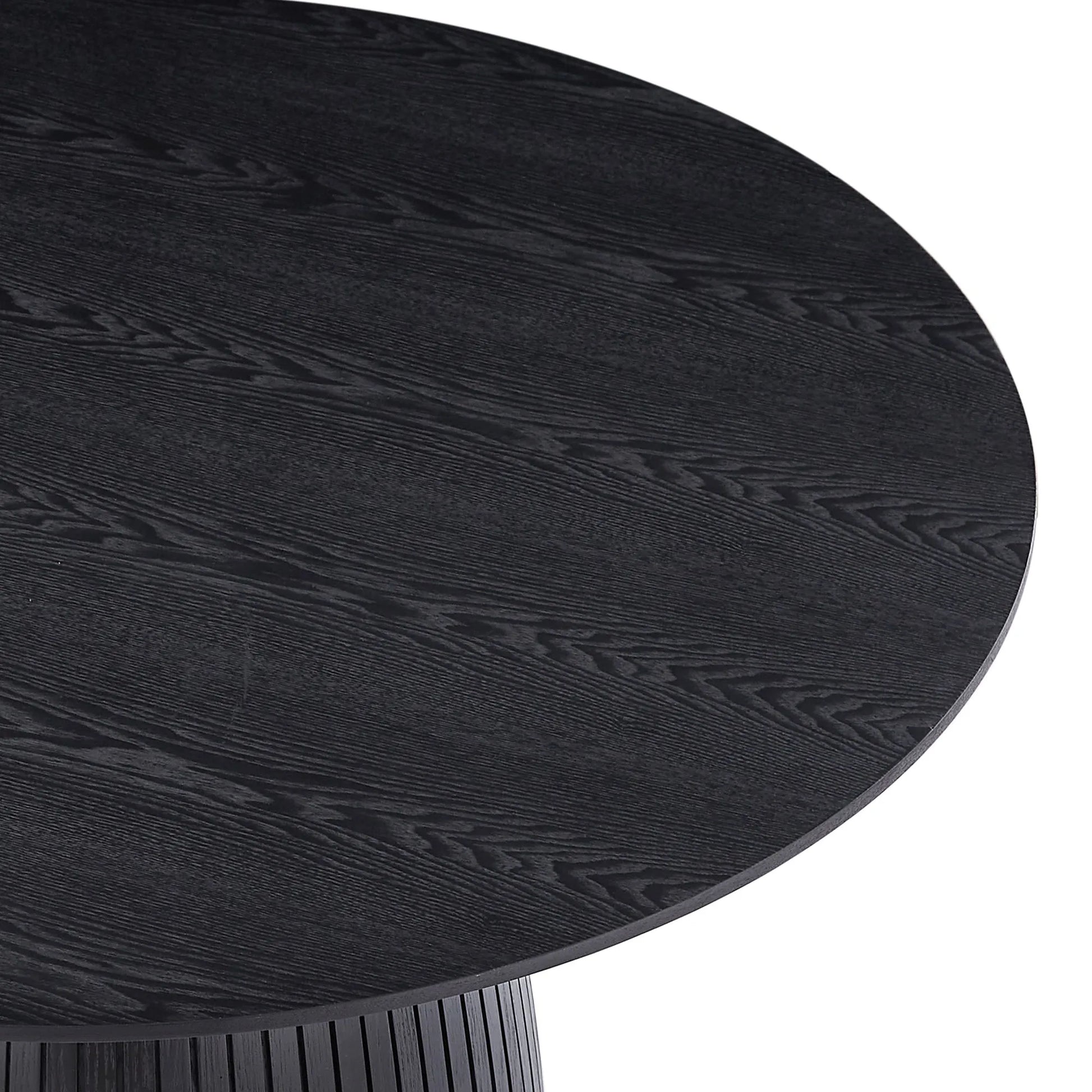 47" Round Wooden Modern Dining Table