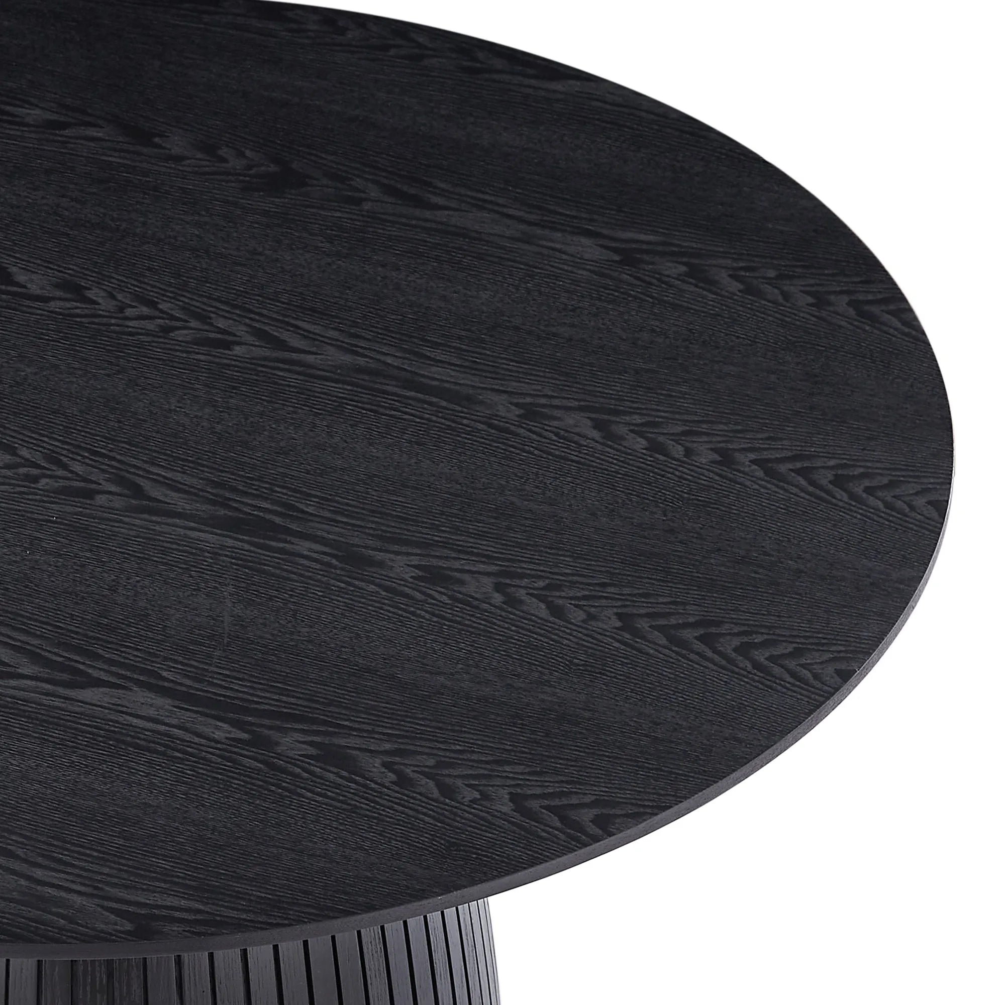 47" Round Wooden Modern Dining Table