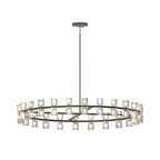 48” Modern Round Crystal Chandelier