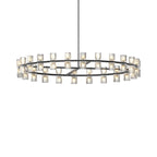 48” Modern Round Crystal Chandelier